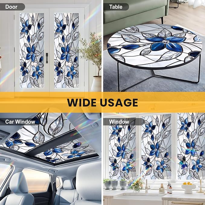 Stained Glass Window Privacy Film Static Cling - Image 8