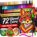 ARTISTRO 72 Precision Dual-Tip Acrylic Paint Markers – Paint Pens Set by ARTISTRO