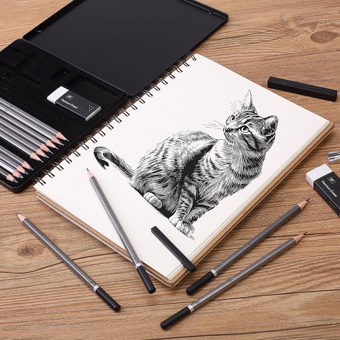 Mr. Pen- Drawing Sketching Pencil Set, Graphite Pencils | Graphite Sticks - Image 4