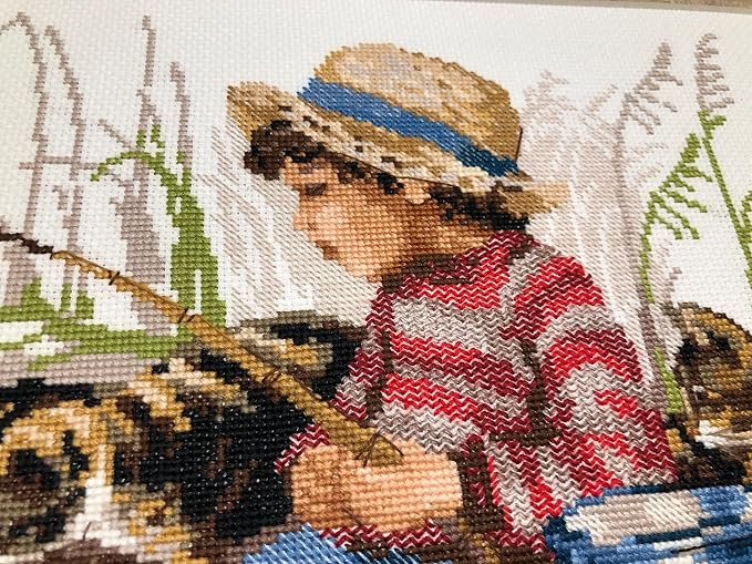 RIOLIS - Let's Go Fishing 1470, Cat Lovers Cat Cross Stitch Kits 11, Cross - Image 4