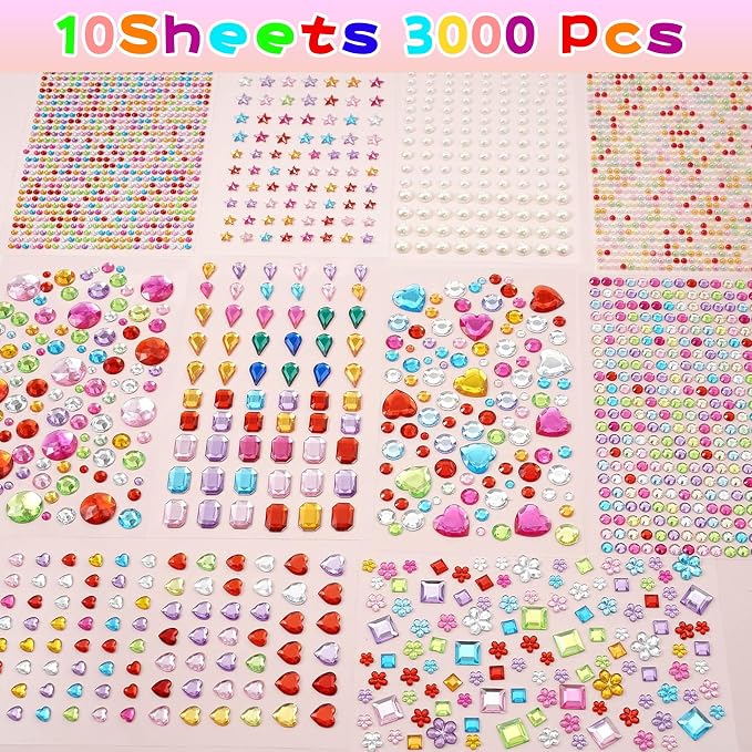 3000 PCS Gem Stickers - Image 3