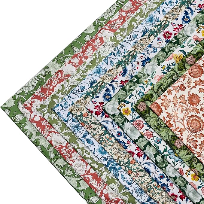 50pcs 12 x 12 inches Multicolor Cotton Fabric Bundle Squares - Image 3