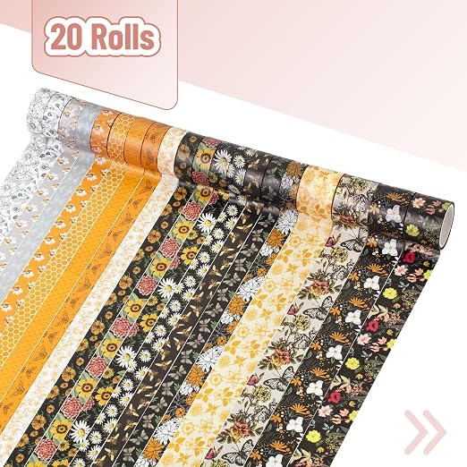 Mr. Pen- Washi Tape Set, 20 Rolls, 4.37 Yards/Roll | Washi Tape - Image 2