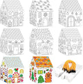 80UncleKimby 25Sets Christmas Crafts Gingerbread House Coloring Kit | Cardboard by 80UncleKimby