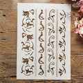 TIAMECH A4 Reusable Border Edge Corner Stencil by TIAMECH