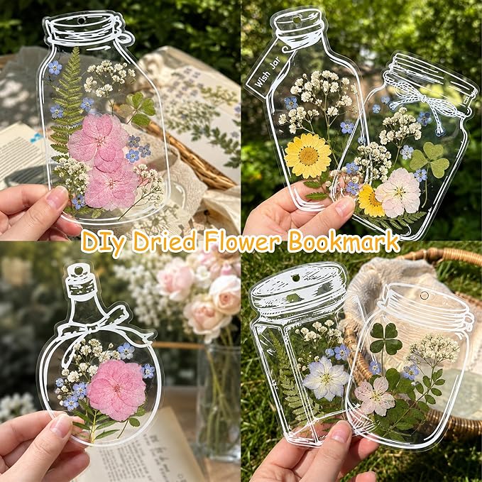 95PCS Dried Pressed Flowers for Crafts - Image 9
