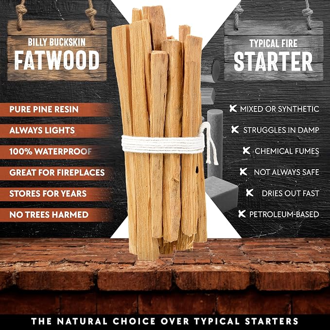 2lb Fatwood Fire Starter Sticks | 100% Natural Fire Starters - Image 5