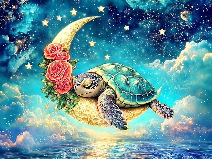 Sea Turtle Flower Puzzles 1000 Pieces Jigsaw Puzzle by PrimeTimePuzzles