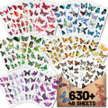 Arme Butterfly Stickers, Flower Stickers by Arme