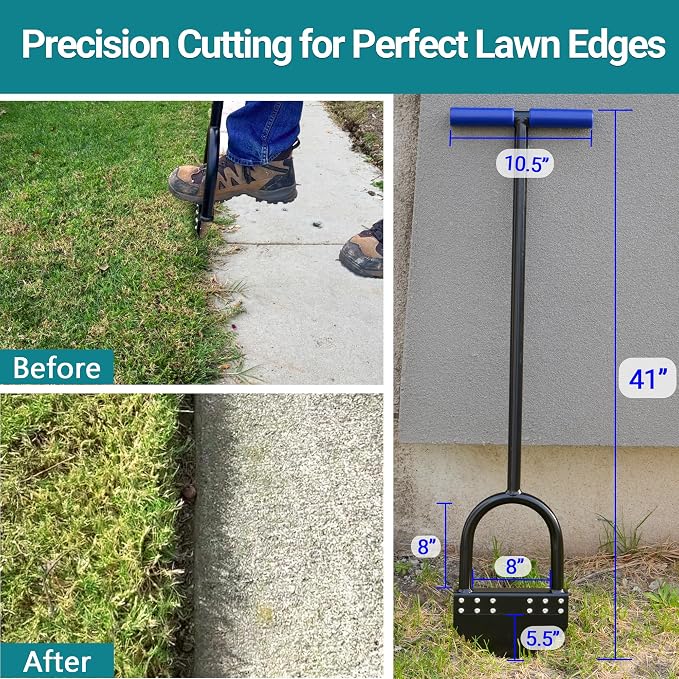 One-Piece 41in Manual Edger Lawn Tool - Image 3