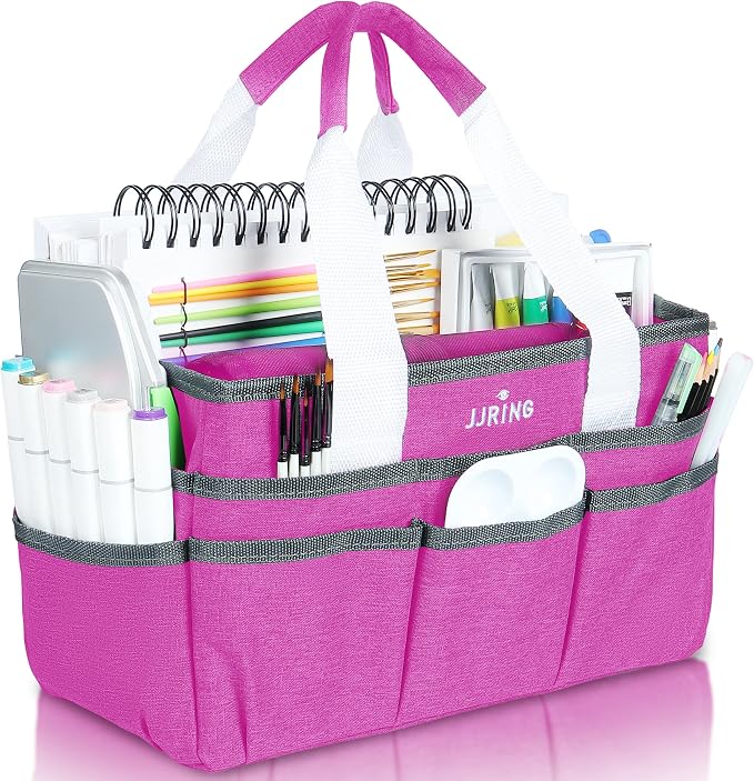 JJRING Craft Organizer Tote Bag, Art Storage Caddy by JJRING