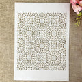 TIAMECH A4 Reusable Damask Frame Stencil by TIAMECH