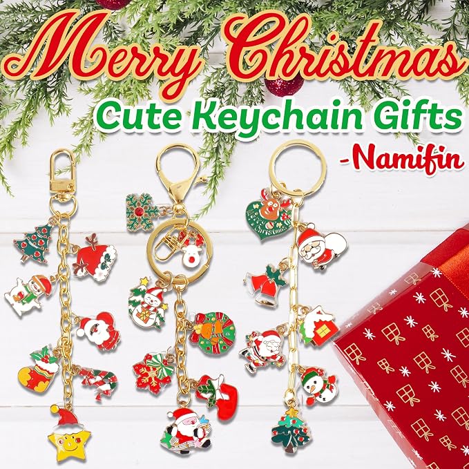 Namifin 374 Pcs Christmas Keychain Making Kit - Image 5