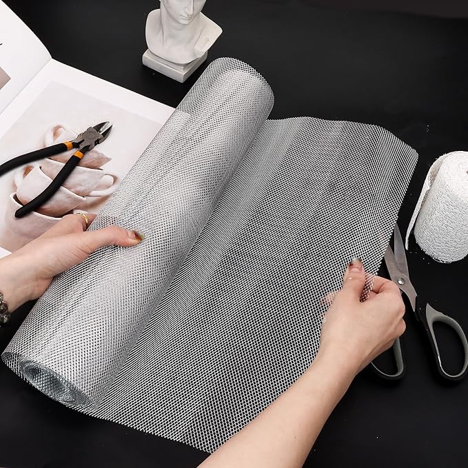 Sculpting Wire Mesh Roll 15.7 X 196.8 Inch, Aluminum Wire Mesh - Image 5