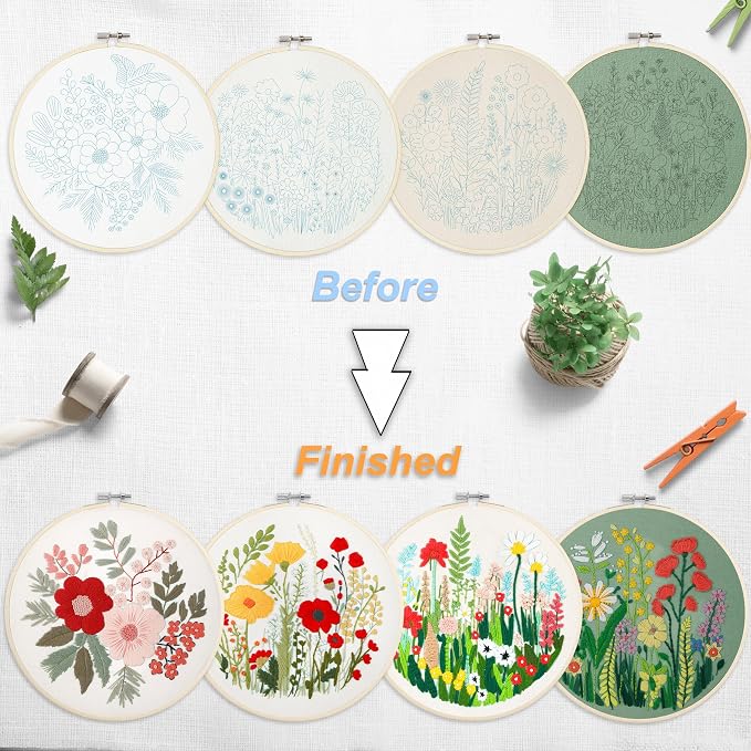 Bonroy Embroidery Kit for Beginners - Image 4