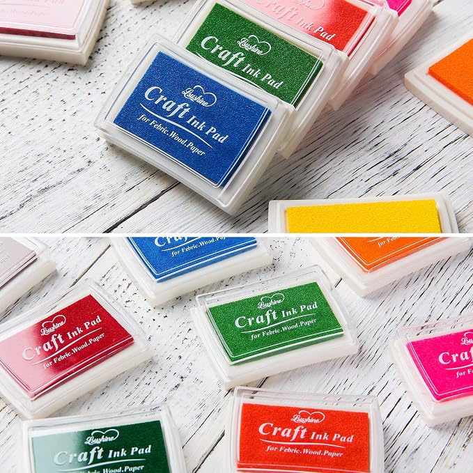 Lsushine 15 Colors Craft Ink Pad - Image 5