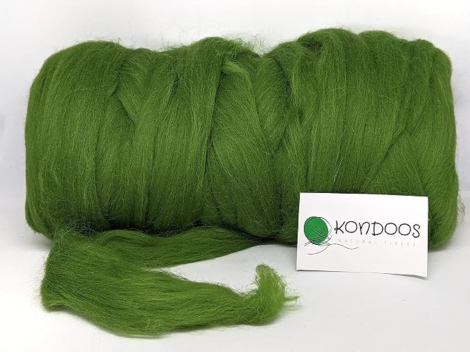 Kondoos Colored Natural wool roving, 1 lb. Best wool - Image 5