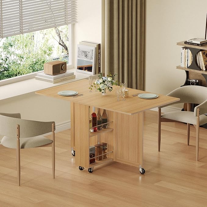 3imothrix Folding Dining Table, Dinner Table - Image 3