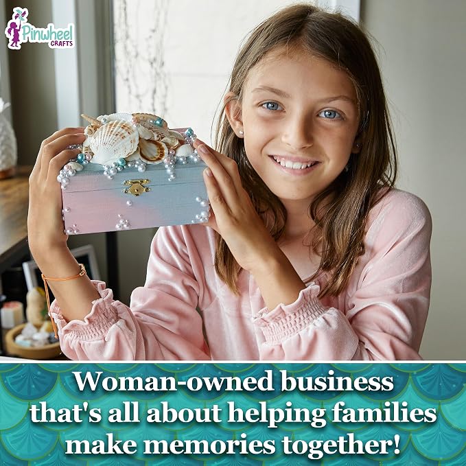 Pinwheel Crafts Mermaid DIY Jewelry Box Kit - Image 2