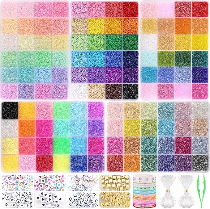 Funtopia 61000pcs 2mm Seed Beads by Funtopia
