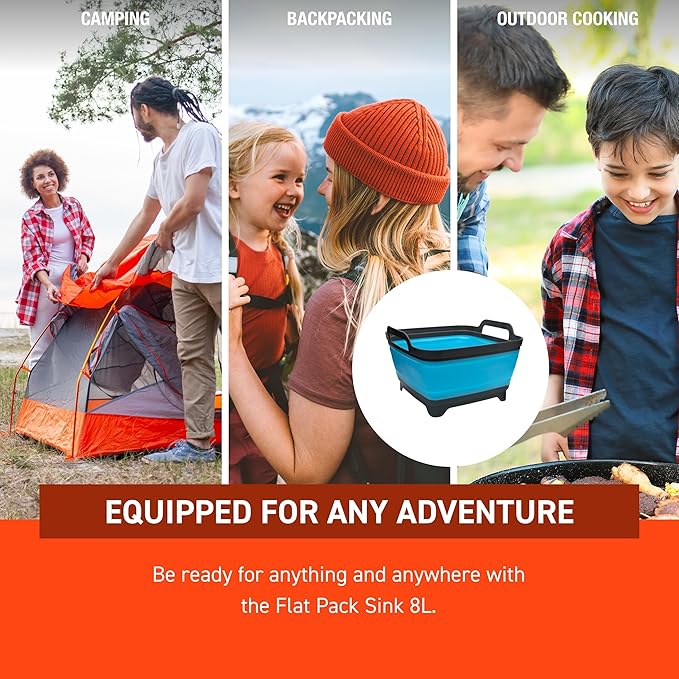 Survive Outdoors Longer Flat Pack Collapsible Sink (Pack of 2)
