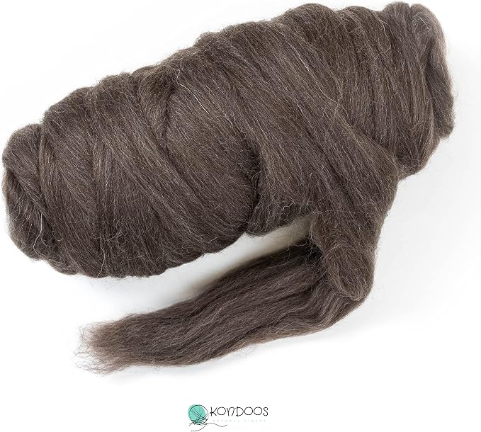 Natural Wool Bulk roving, 1 lb. Best Wool - Image 2