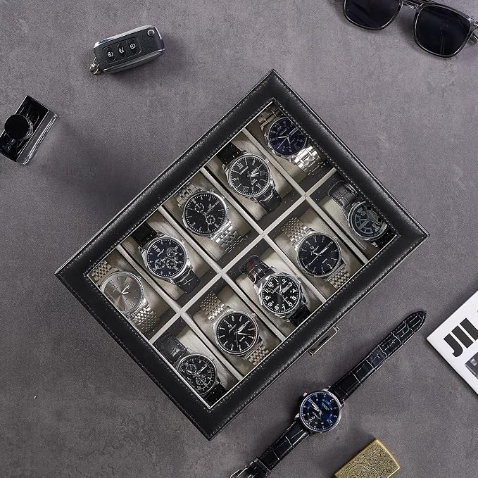 ProCase Watch Box, 10 Slot Watches Display Case - Image 6