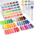 140 Pcs Sewing Thread Kit, 36 Assorted Colors Machine Threads by BYMORE