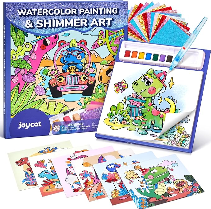 JoyCat Paint with Water Coloring Books & Shimmer Art | Art & Craft Activity by JOYCAT