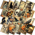 HunnmingRe 20 Pcs 10''x10'' Vintage Halloween Quilting Fabric Square Spooky by HunnmingRe