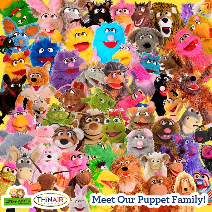 Honey Pup Hand Puppet – 16” Soft Plush Dog Puppet, Interactive Movable Mouth & - Image 6