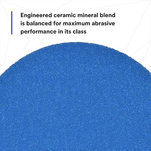3M Stikit Blue Abrasive Disc Roll 36265, No Hole, Coating Removal, Body Repair, 80 Grade, 5 in, 50 Discs/Roll