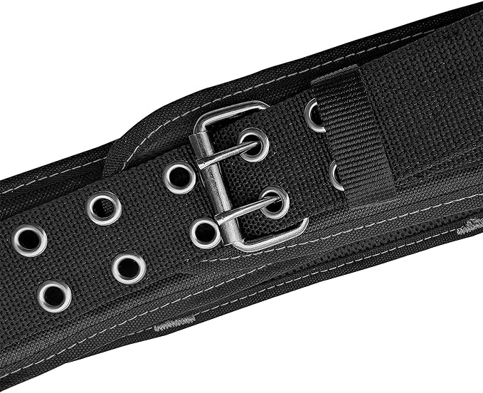 HAUTMEC 3.5 Inch Heavy-Duty Tool Belt, Adjustable Foam Padded Work Belt with 1680D Wear-Resistant Fabric for Waist Sizes 30-46", Compatible with Most Tool Pouches, Clips & Holders – HT0141