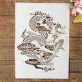 TIAMECH A4 Reusable Chinese Dragon Stencil by TIAMECH