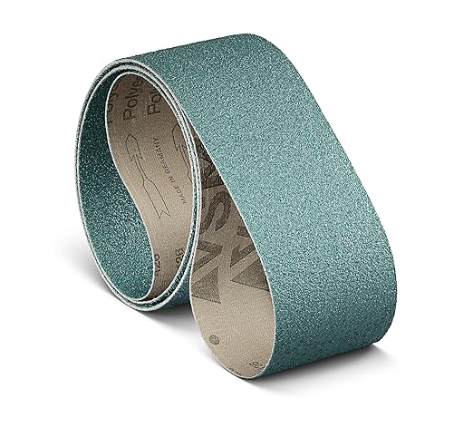 VSM 6-Pack - 2" X 48" 80 Grit (Medium) - Zirconia Alumina Belts, Tear-Resistant Flexible Cloth Backing, Durable, Hand-Held Machine Compatible Sanding Belts