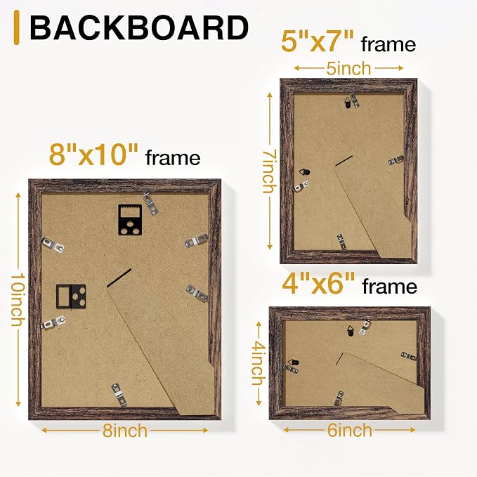 Vittanly 15 Pack Picture Frames Collage Wall Decor - Image 9