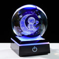 3d Astronaut Moon Crystal Ball Planets Space Decor Astronomy Science Gift | by QianweiCrystal