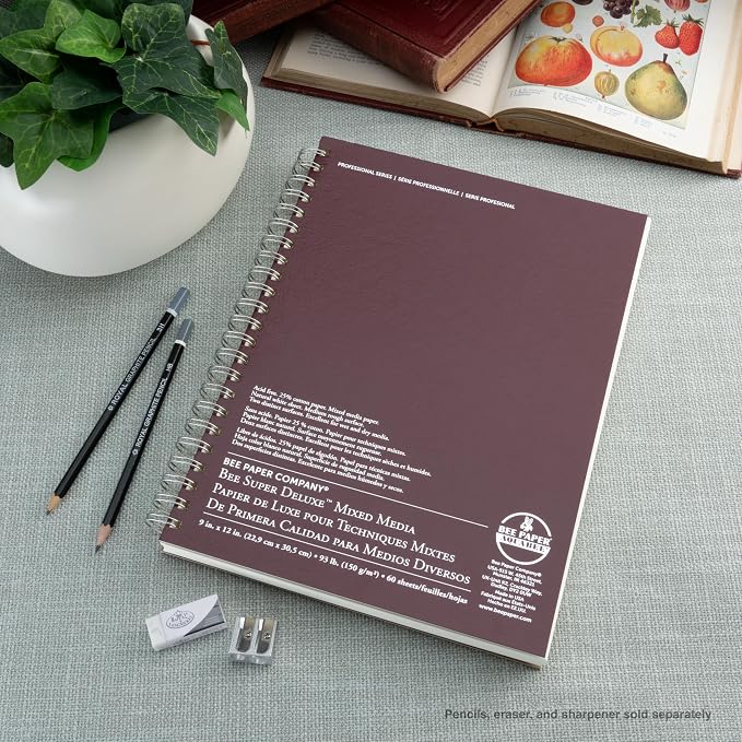 Bee Paper - 9"x 12" Super Deluxe Mixed Media Sketching Pad, 60 Sheets - Image 3