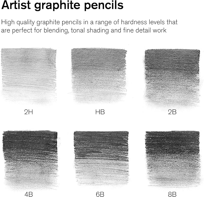 Winsor & Newton Studio Collection Artist Pencils, Graphite Pencils - Image 3