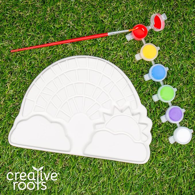Creative Roots Paint Your Own Rainbow Stepping Stone Craft Kits - Image 3