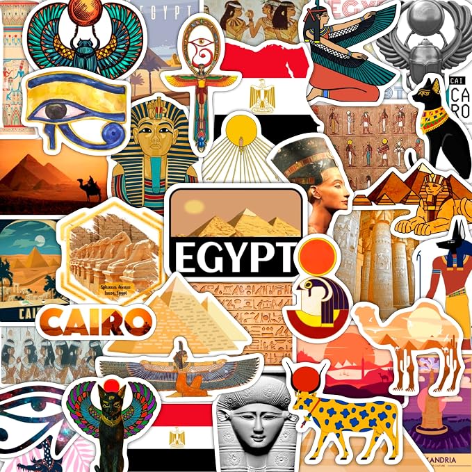 BulbaCraft 100Pcs Egypt Stickers by BulbaCraft