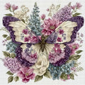 Butterfly Stamped Cross Stitch Kits by askkqtx