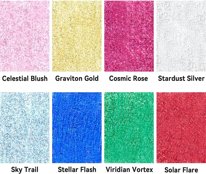 AUREUO Galaxy Glitter Acrylic Paint Set - Image 2