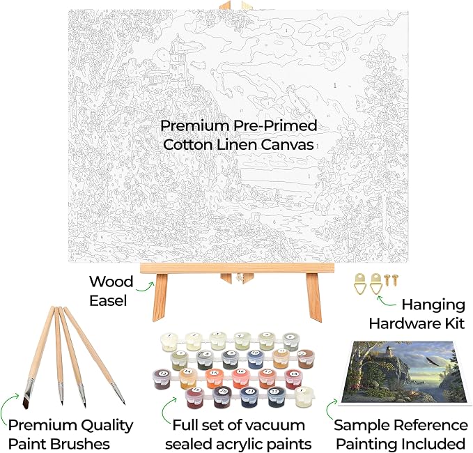 Ledgebay DIY Paint by Numbers Kit - Image 2