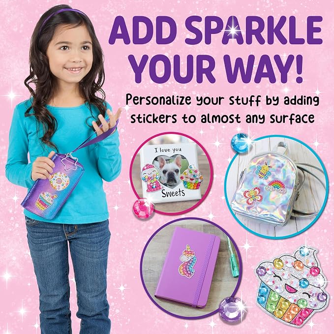Creativity for Kids Big Gem Diamond Painting Stickers Mini Craft Kit: Create 8 - Image 6