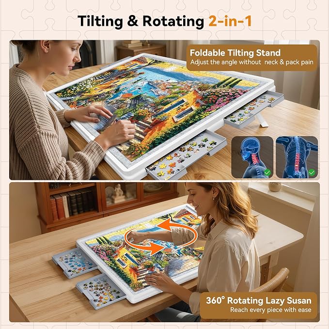 Playboda 1500 Pieces Tiltable & Rotating Puzzle Board - Image 3