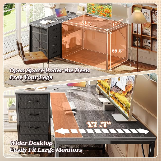 PRAISUN 43.3" Small Computer Desk - Image 6
