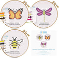 Kraftex Floral Stamped Cross Stitch Kits by Kraftex