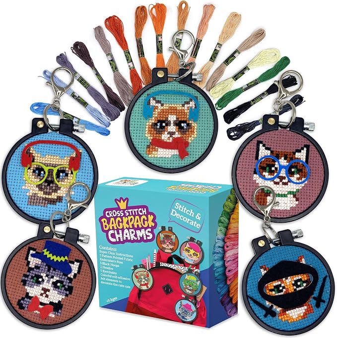 CRAFTILOO Cats Cross Stitch Kits by Craftiloo