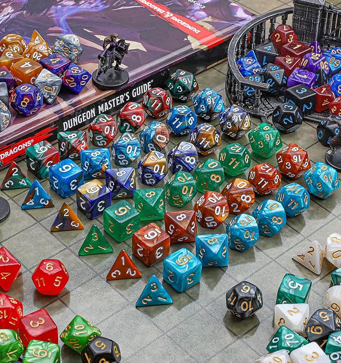 CiaraQ 182pcs Polyhedral Dice Set - Image 4